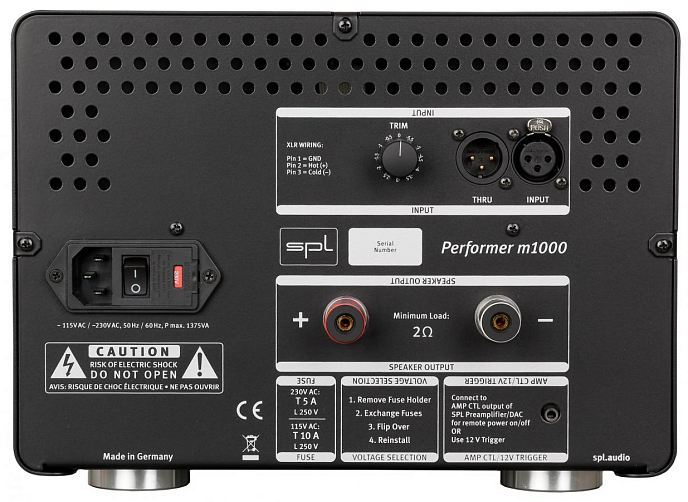 Усилитель мощности SPL Perfomer M1000 red Усилитель мощности_УЦ8 - рис.3