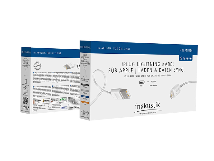 Кабель Inakustik Premium iPlug Cable Apple Lightning - USB A 1m - рис.2