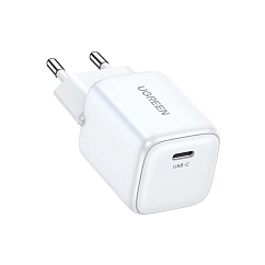Сетевое зарядное устройство Ugreen CD318 20W USB-C PD GaN White