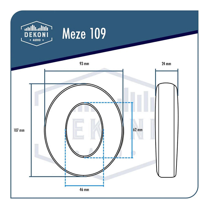 Амбушюры Dekoni Audio Elite Hybrid Ear Pads for Meze 109 - рис.7