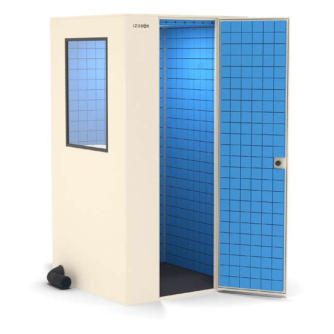 Акустическая кабина IzoBox Basic with window Beige Blue - рис.0