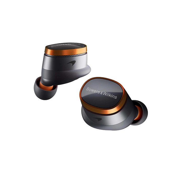 Беспроводные наушники Bowers & Wilkins Pi8 McLaren Edition Galvanic Grey/Papaya Orange - рис.1