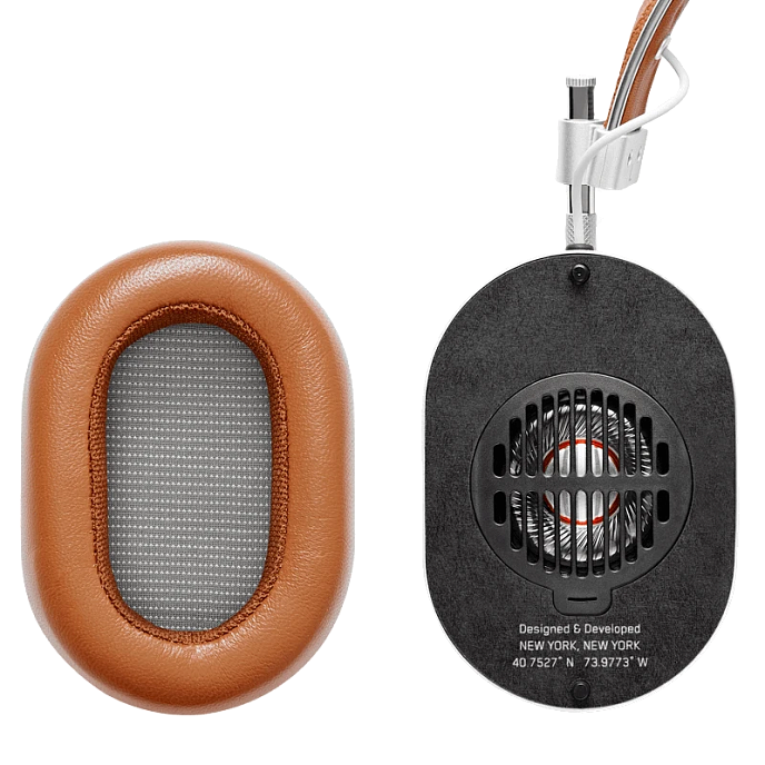 Беспроводные наушники Master & Dynamic MH40 Wireless silver/brown - рис.2