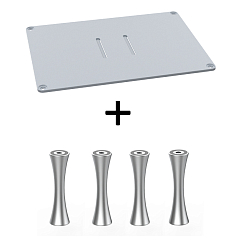 Стойка для Hi-Fi ddHiFi HS400 + SR70 x 4 Cool Gray/Silver