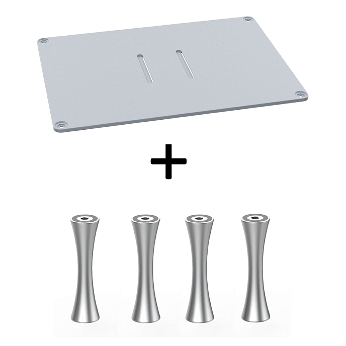 Стойка для Hi-Fi ddHiFi HS400 + SR70 x 4 Cool Gray/Silver - рис.0