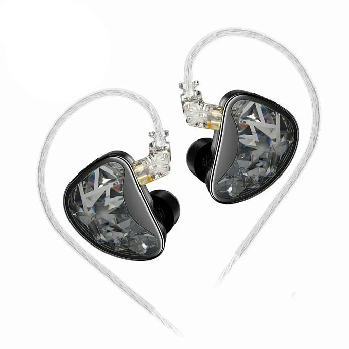 Наушники мониторные KZ AS24 (switch) without mic Black - рис.0