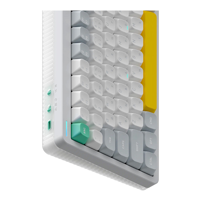 Клавиатура NuPhy Halo75 V2 QMK RGB HotSwap Lemon Switch Ionic White - рис.4