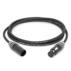 Кабель HeadMade Base XLR-m - XLR-f Black 2m