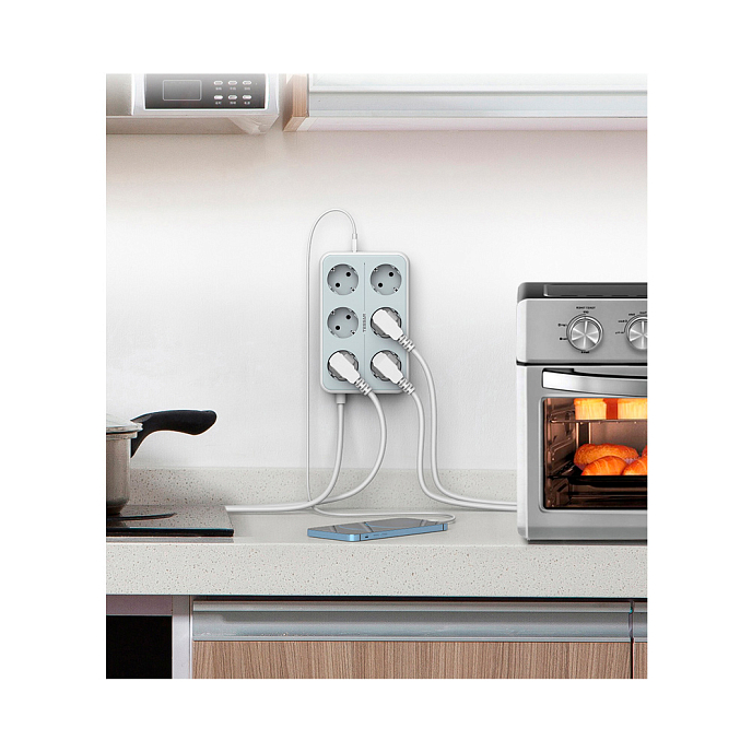 Сетевой фильтр Tessan TS-303 Grey - рис.4