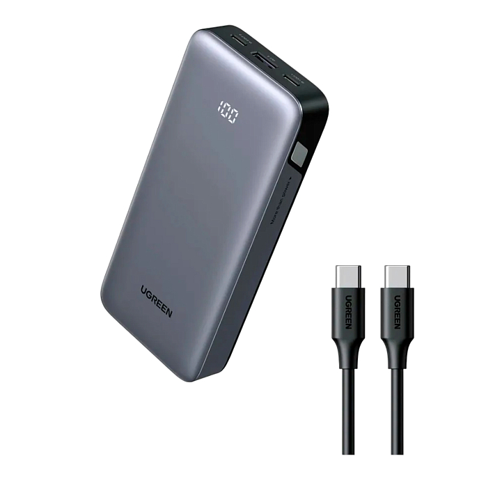 Портативный аккумулятор UGREEN PB532 20000mAh 30W Grey Cosmos - рис.1