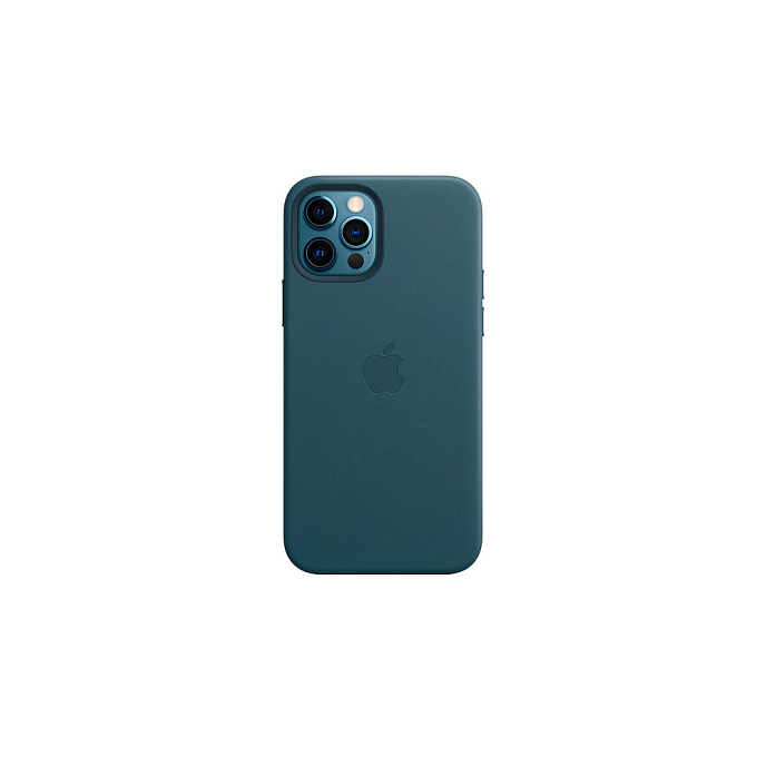 Чехол для смартфонов Apple iPhone 12 + 12 Pro Leather Case with MagSafe Baltic Blue - рис.5