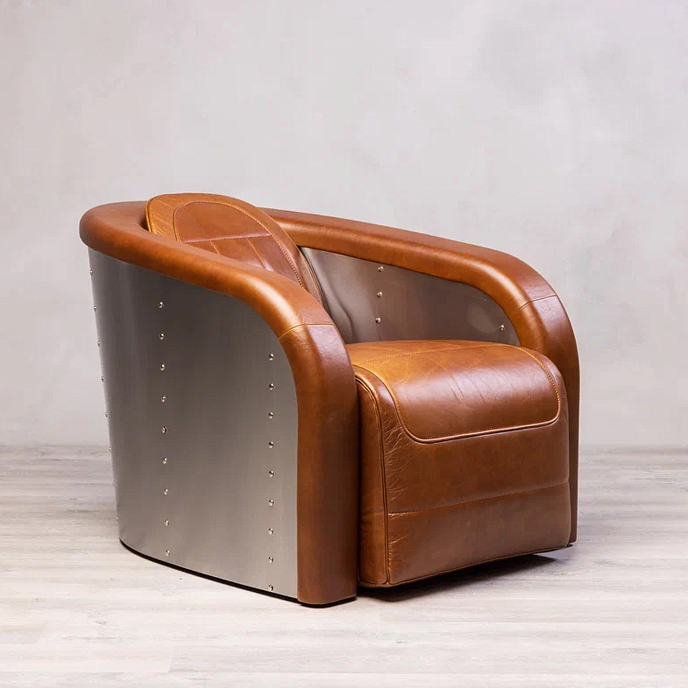 Кресло для прослушивания F2F Пилот Stainless Steel Brown - рис.5