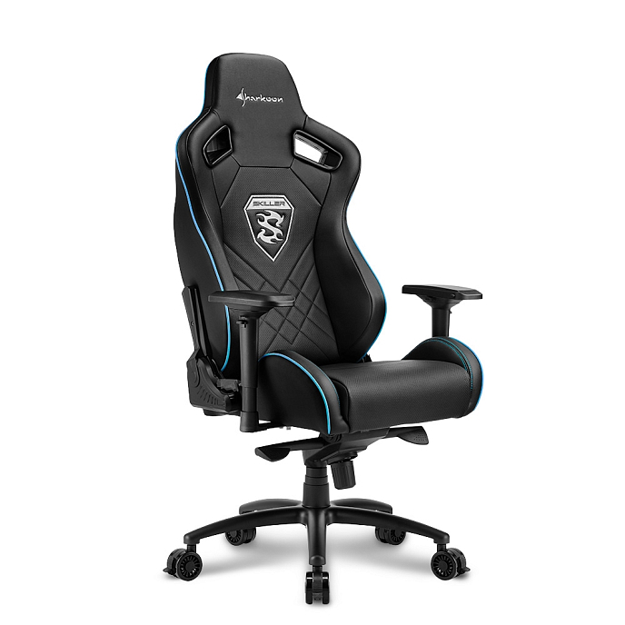 Компьютерное кресло Sharkoon Skiller SGS4 Blue Black - рис.2