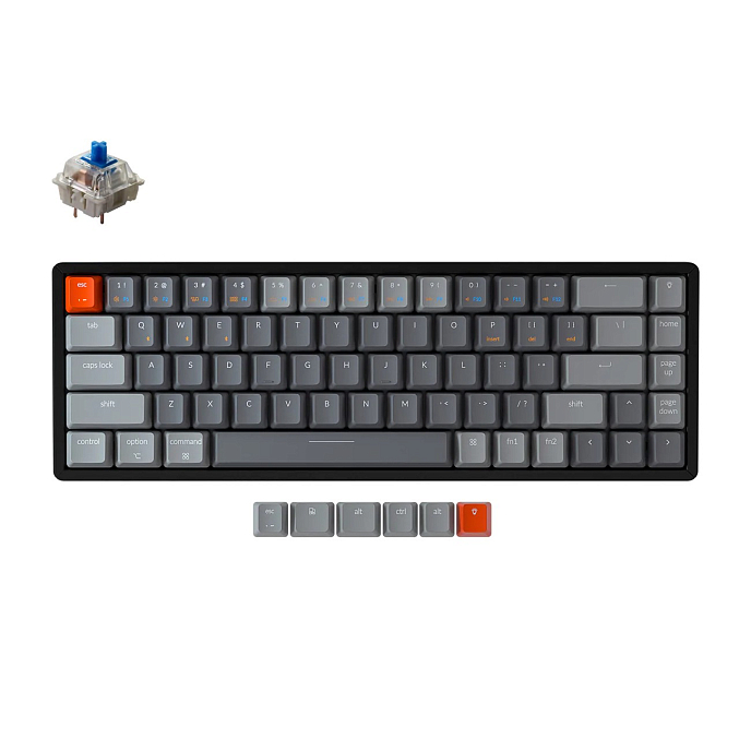 Клавиатура Keychron K6-W1 Gateron G Pro Blue Switch - рис.0