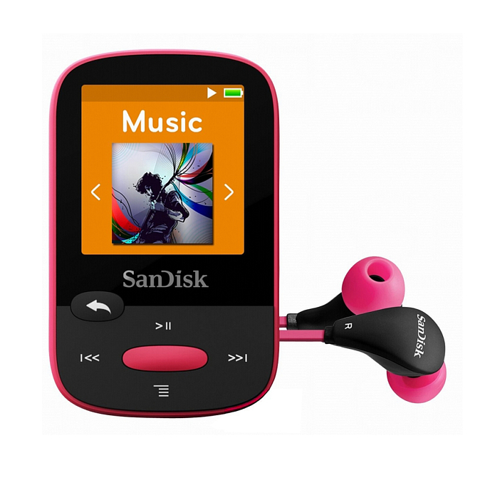 Плеер SanDisk Sansa Clip Sports 8GB Pink - рис.0