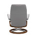 Кресло для прослушивания Stressless Consul M Signature Cori Silver Cloud Teak-Alu - рис.2