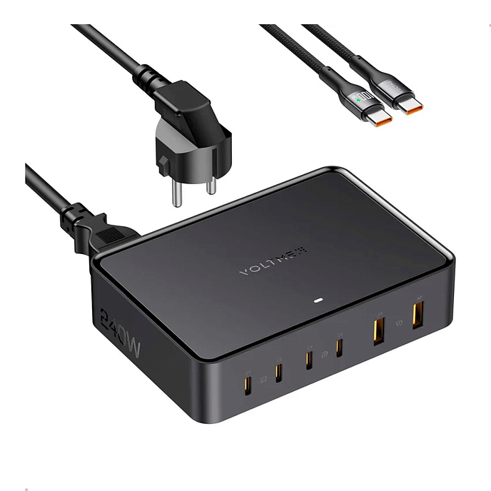 Сетевое зарядное устройство VOLTME Revo 240 Desktop Charger Black - рис.1