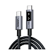 Кабель UGREEN L509 Black/Grey USB-C/USB-C Robot 0.5m - рис.0