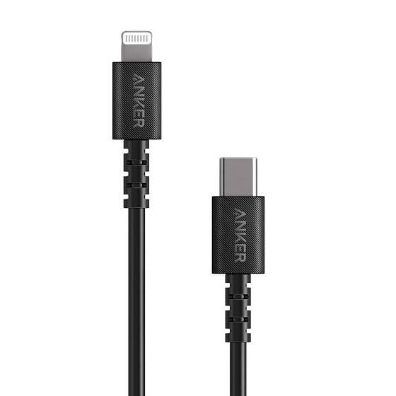 Кабель Anker PowerLine Select+ USB-C - Lightning Black 0.9m - рис.0