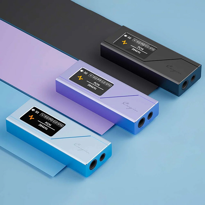 Усилитель для наушников с ЦАП Cayin RU3 Light Cyan - рис.5