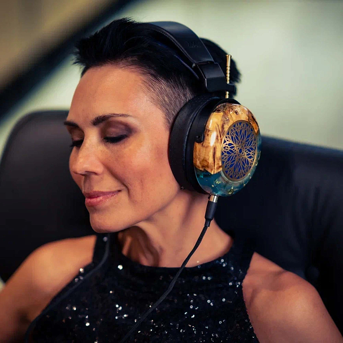 Наушники полноразмерные ZMF Atrium LTD Green Ish Leather 4-pin xlr ofc cable + 6.35mm - рис.21