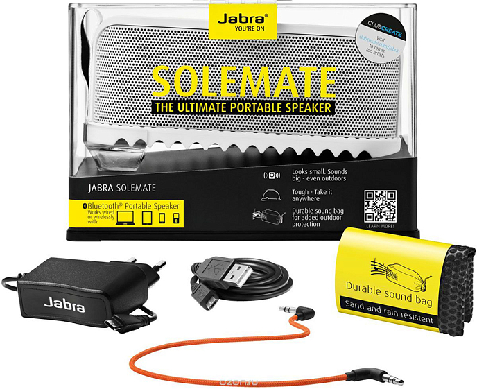 Портативная колонка Jabra Solemate grey - рис.4