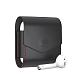 Чехол для наушников Deppa Leather case for AirPods Black - рис.0