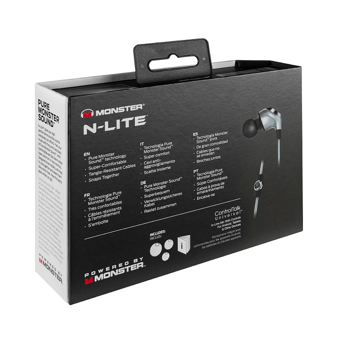 Наушники MONSTER N-LITE IN-EAR (SILVER) - рис.6