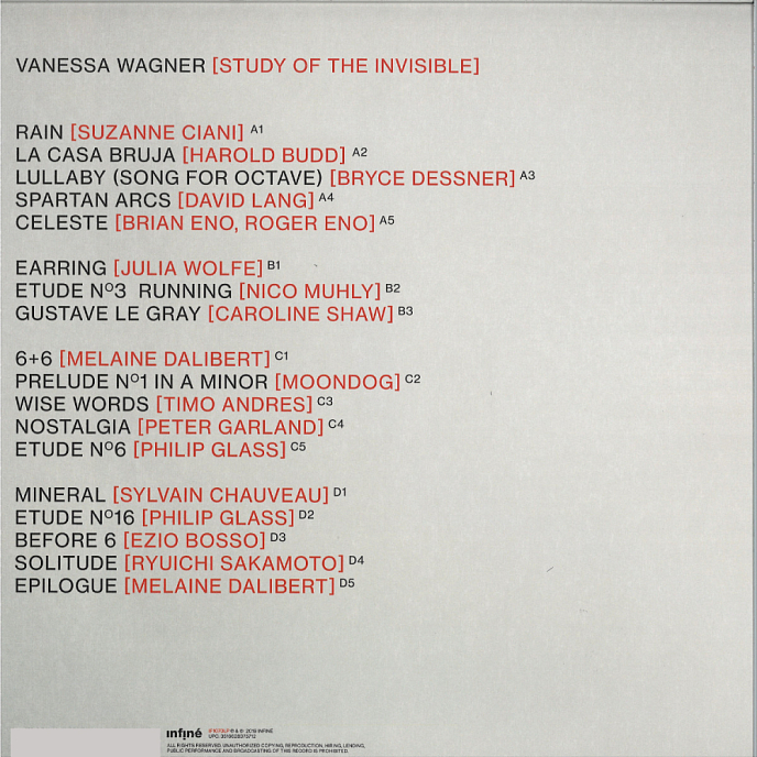Виниловая пластинка Vanessa Wagner – Study Of The Invisible - 2LP - рис.2