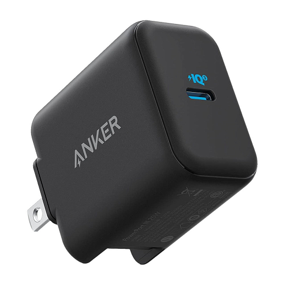 Сетевое зарядное устройство Anker PowerPort III 25W Black - рис.0