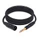 Кабель HeadMade Pro XLR-M - 6.3mm stereo Black 3m - рис.0 Кабель HeadMade Pro XLR-M - 6.3mm stereo Black 3m - рис.0