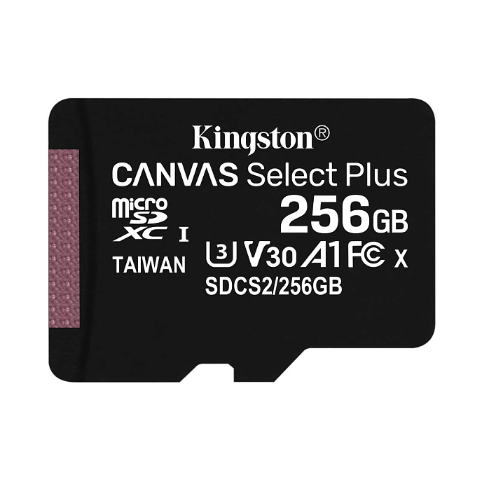 Карта памяти Kingston Canvas Select Plus Adaptor 256Gb - рис.1