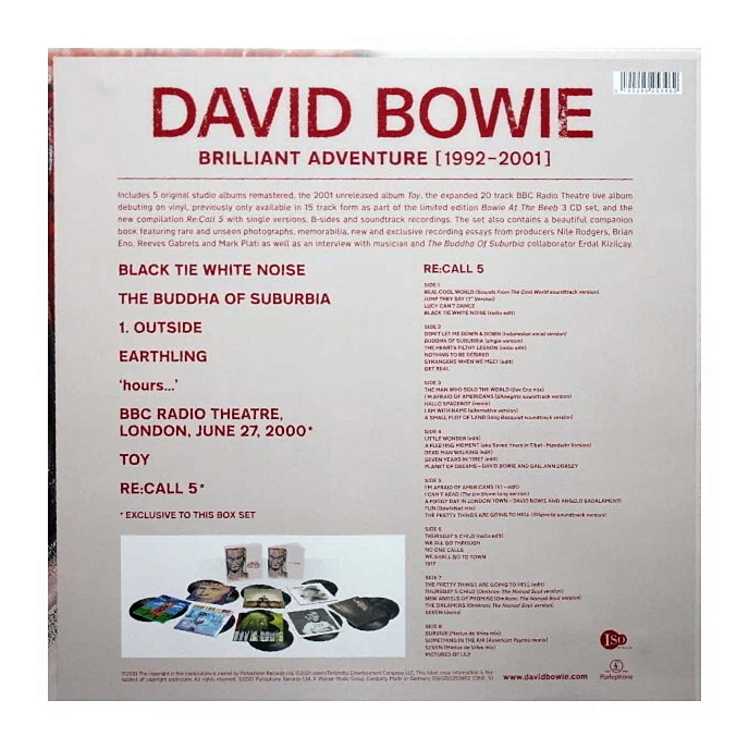Бокс-сет David Bowie – Brilliant Adventure (1992-2001) Box Set 18LP - рис.2