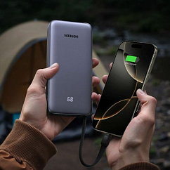 Портативный аккумулятор UGREEN PB537 20000mAh Grey Cosmos