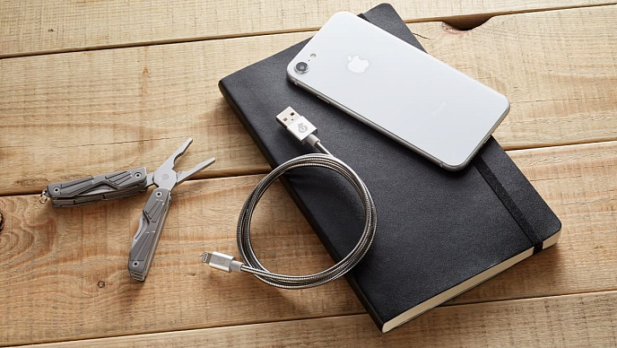 Кабель uBear Force Lightning - USB-A Silver - рис.5