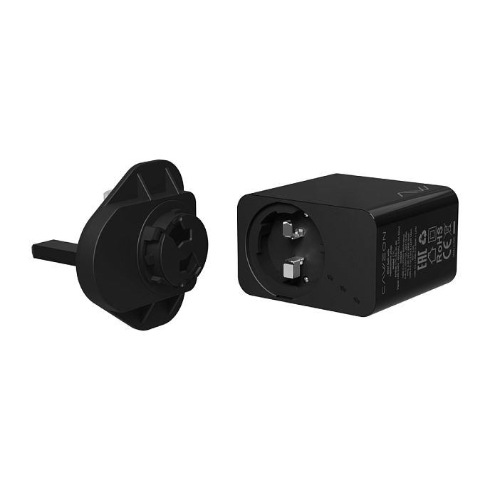 Сетевое зарядное устройство Caweon CTC-65-2C Black - рис.3