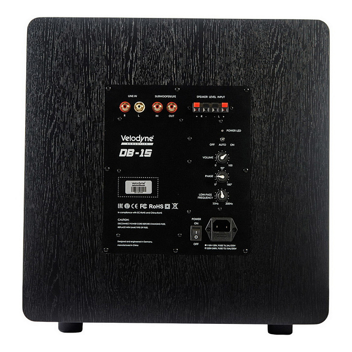 Сабвуфер Velodyne DB-15 Black - рис.3