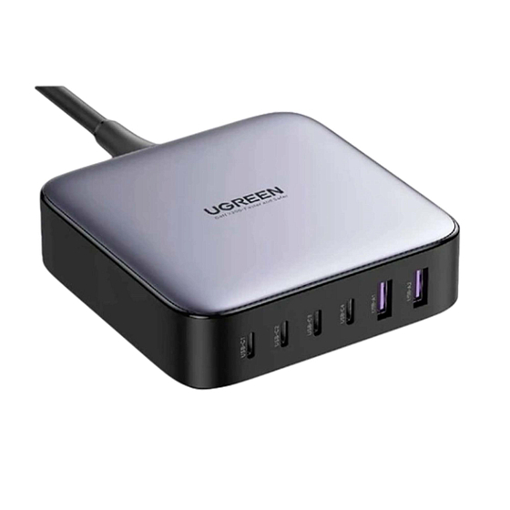 Сетевое зарядное устройство Ugreen CD271 Nexode 200W USB-A - USB-C Grey - рис.0