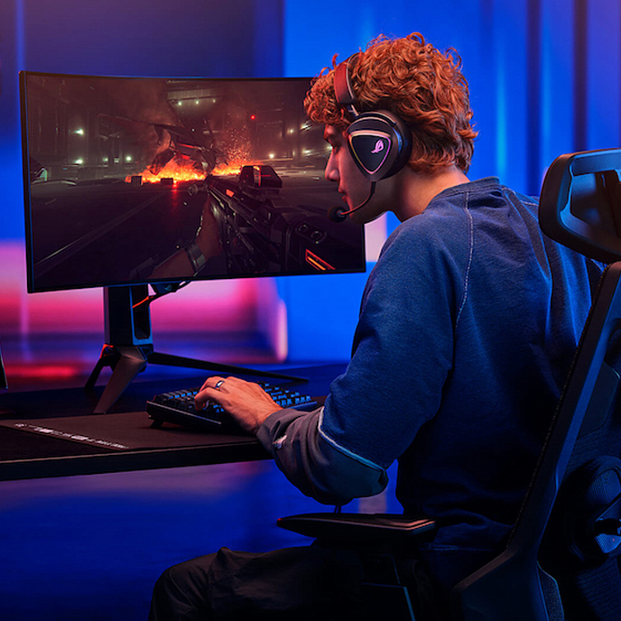 Игровая гарнитура Asus A701 ROG Delta II Black - рис.21