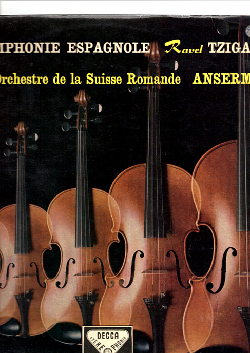 Виниловая пластинка Lalo; Ravel; Ricci; L'Orchestre De La Suisse Romande; Ansermet - Symphonie Espagnole Tzigane - рис.0