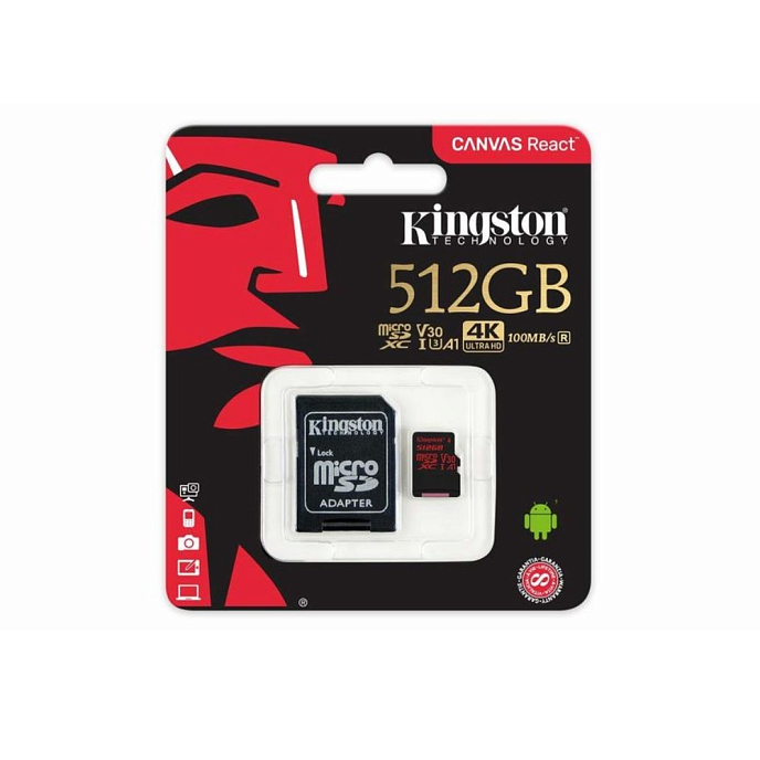 Карта памяти Kingston Canvas React 512GB - рис.3