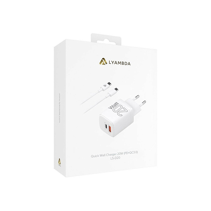 Сетевое зарядное устройство Lyambda LS-D20 White - рис.4