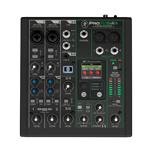 Микшерный пульт Mackie ProFX6v3+ Black