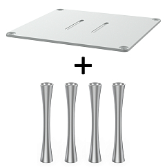 Стойка для Hi-Fi ddHiFi HS300 + SR120 x 4 Warm Gray/Silver