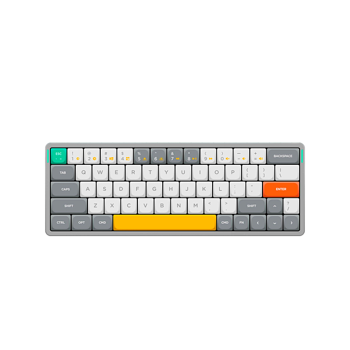 Клавиатура NuPhy Air60 Wireless Mechanical Keyboard Brown Switch механическая_OpenBox - рис.1