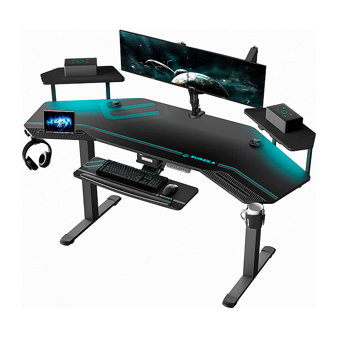 Компьютерный стол EUREKA ERK-ES71 Black - рис.2