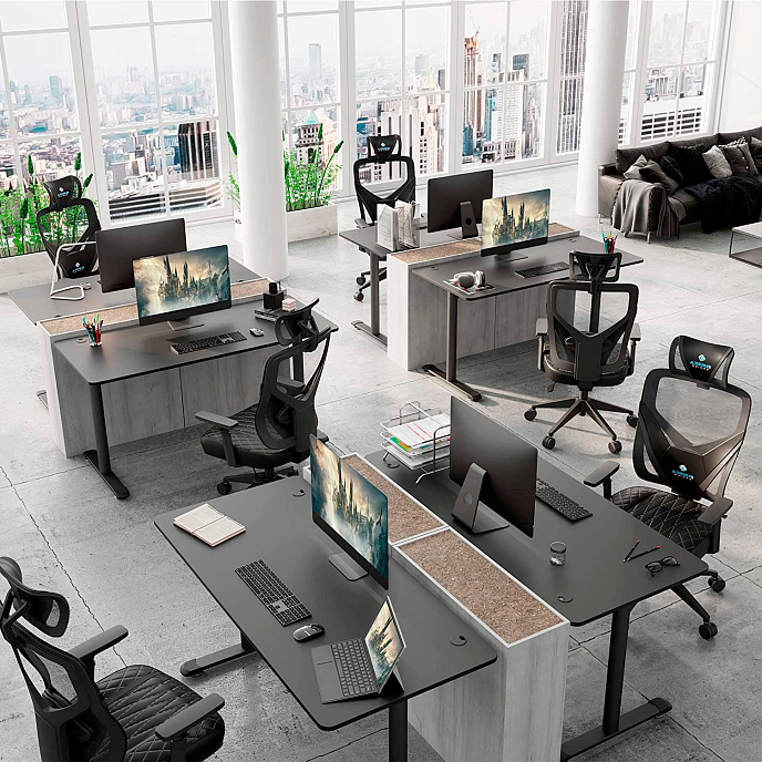 Компьютерный стол EUREKA IOD 60 Black - рис.6