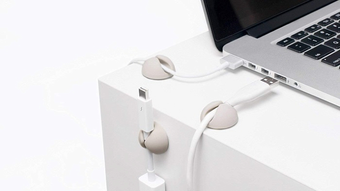 Комплект держателей Bluelounge CableDrop Mini BLUCDM-WH White - рис.3