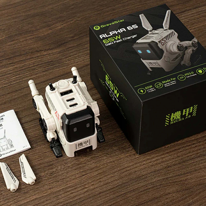 Сетевое зарядное устройство Gravastar Alpha65 Dawn White - рис.10