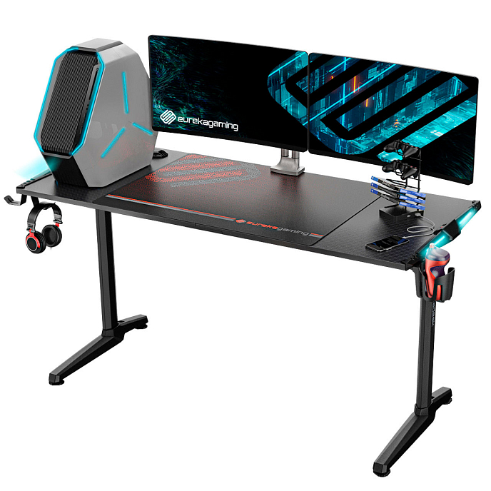 Компьютерный стол EUREKA GIP 55 Black - рис.2